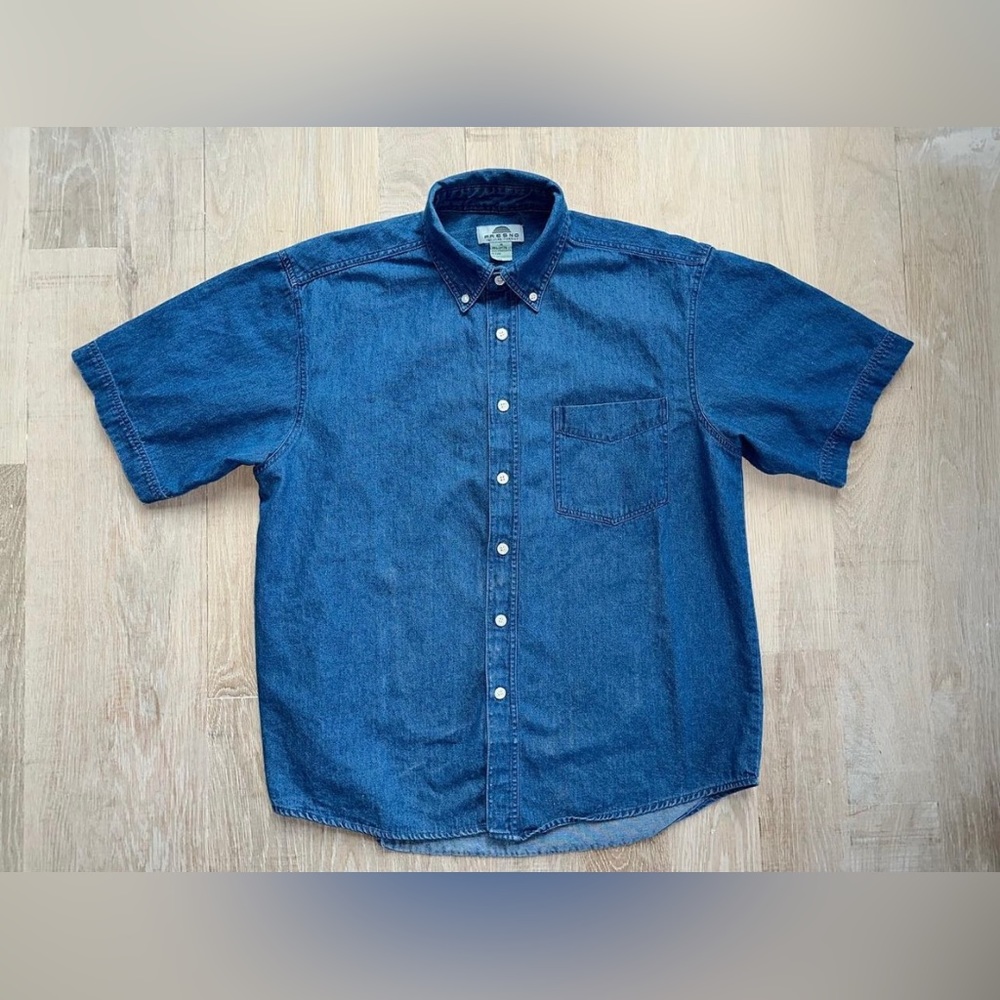 Fresno denim shirt sleeve button down